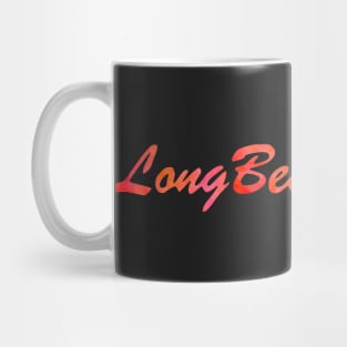 Long Beach Island Sunset Script Mug